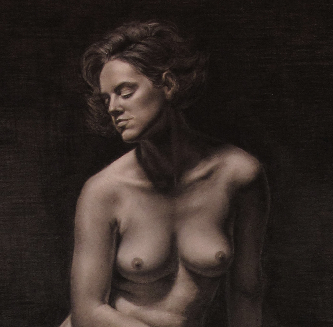'Seated Nude', Detail