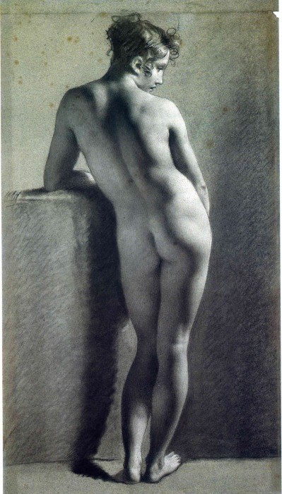 Nude Viewed from Behind, Pierre-Paul Prud'hon