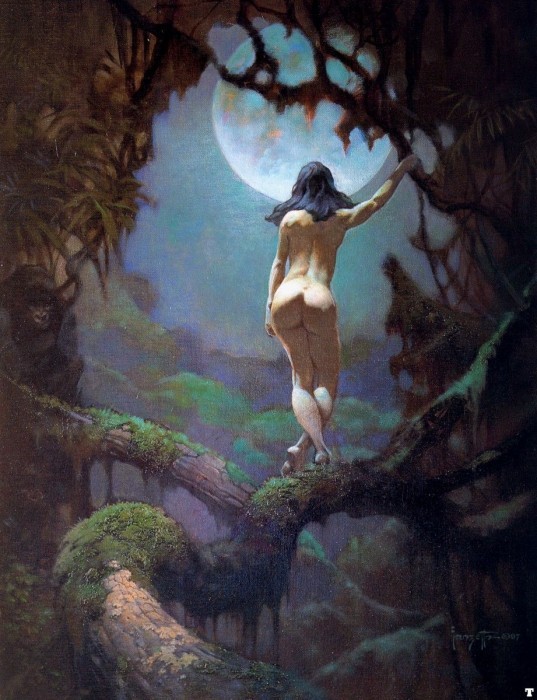 The moon's rapture, Frank Frazetta